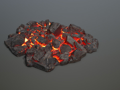 Lava rocks 3D Модель