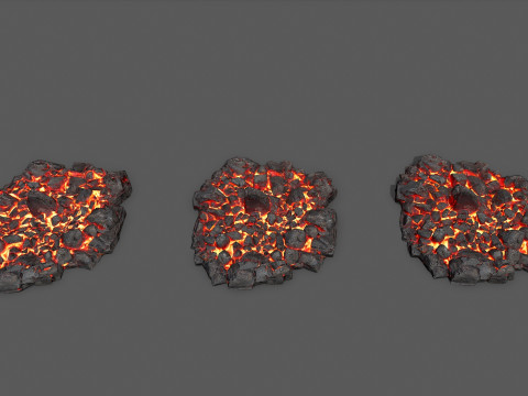 Lava rocks 3D Модель