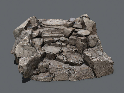 Old temple Modelo 3D