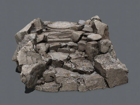 Vecchio tempio Modello 3D