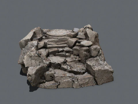 पुराना मंदिर 3D मॉडल