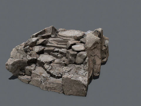 पुराना मंदिर 3D मॉडल