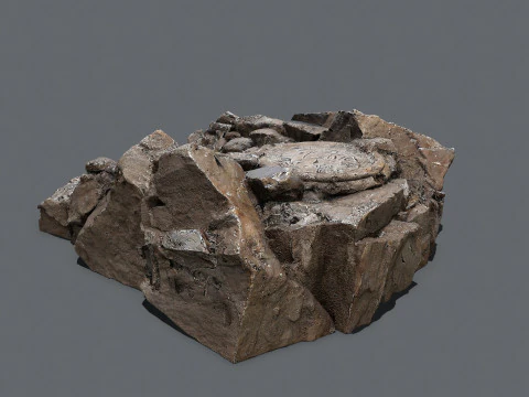 पुराना मंदिर 3D मॉडल