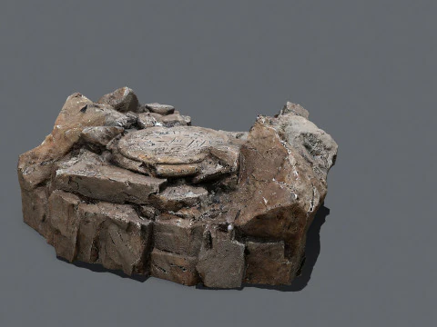 पुराना मंदिर 3D मॉडल