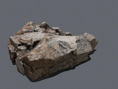 पुराना मंदिर 3D मॉडल