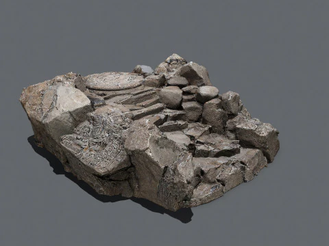 पुराना मंदिर 3D मॉडल