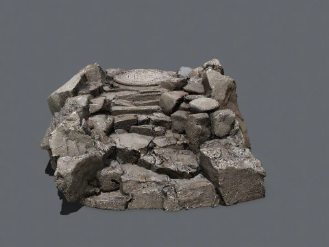 पुराना मंदिर 3D मॉडल