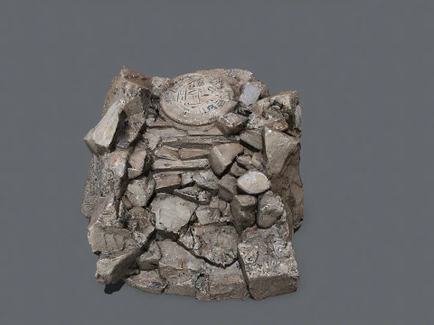 पुराना मंदिर 3D मॉडल