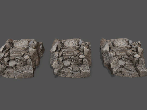 पुराना मंदिर 3D मॉडल