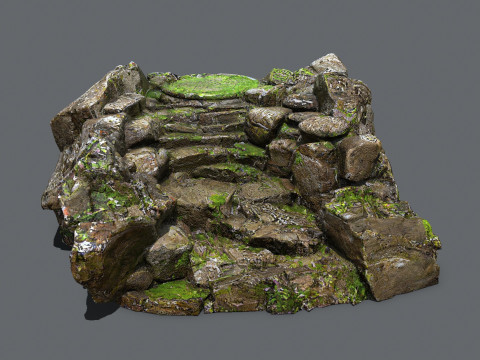Old temple Modelo 3D