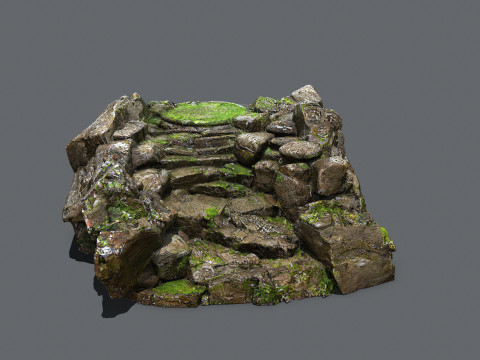 Old temple Model 3D