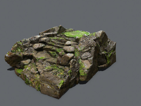Old temple Model 3D