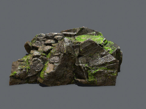 Old temple Model 3D