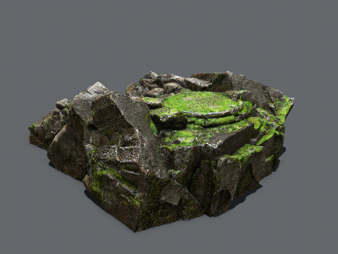 Old temple Model 3D