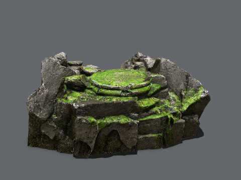 Old temple Model 3D