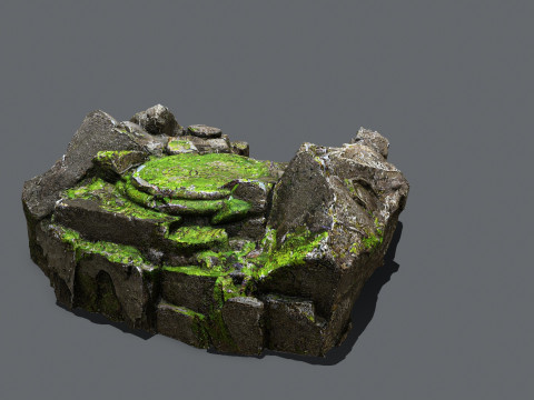 Old temple Model 3D