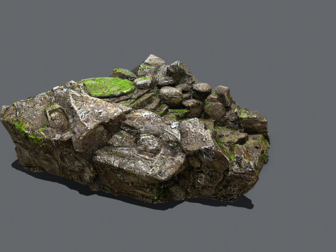Old temple Model 3D