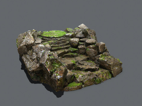 Old temple Model 3D