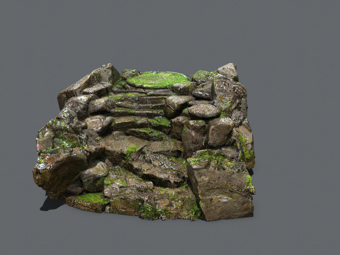 Old temple Model 3D