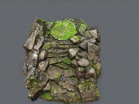 Old temple Model 3D