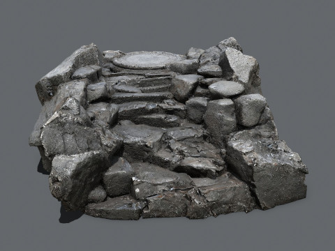 Old temple 3D मॉडल