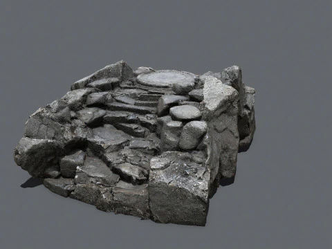 Vecchio tempio Modello 3D