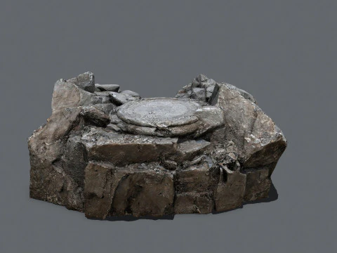 Vecchio tempio Modello 3D