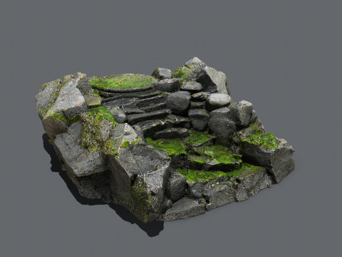 Old temple Modelo 3D