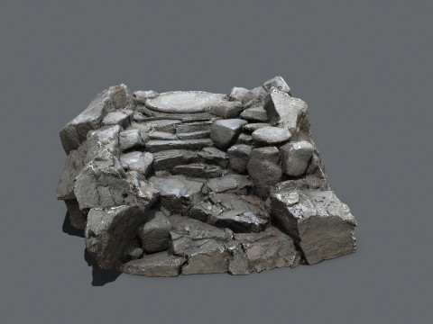 Old stairs 3D Модель