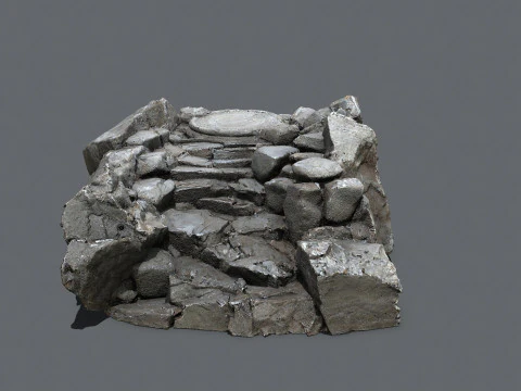 Old stairs 3D Model