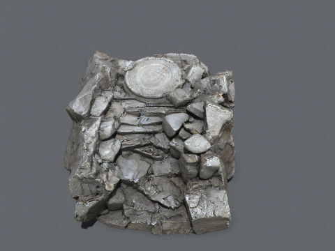 Old stairs 3D Model