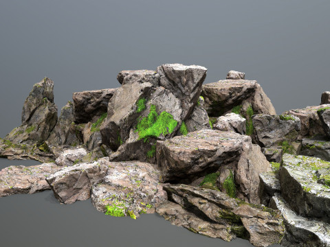 Forest rocks 3D Model
