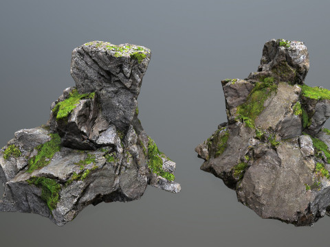 Forest rocks 3D Model