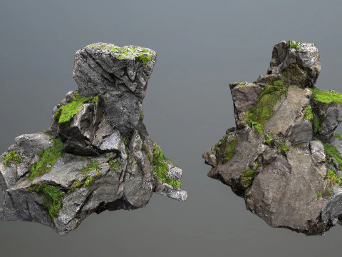Forest rocks 3D Model