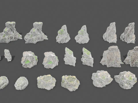 Forest rocks 3D Model