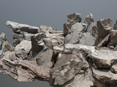 Desert rocks 3D Model