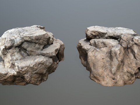 Desert rocks 3D Model