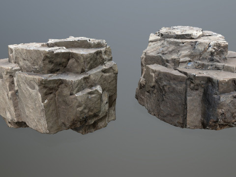 Desert rocks 3D Model