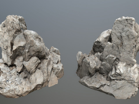 Desert rocks 3D Model