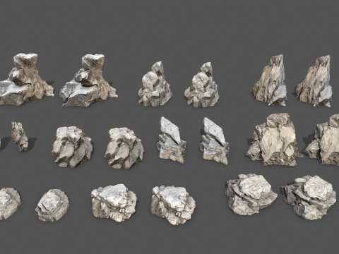 Rocce del deserto Modello 3D