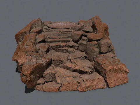 Vecchio tempio Modello 3D