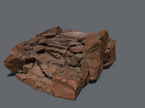 Old temple 3D Модель