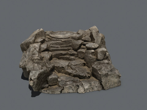 Old temple 3Dモデル