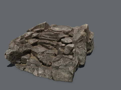 Old temple 3Dモデル