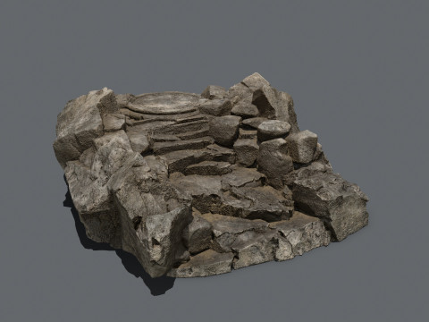 Old temple 3Dモデル