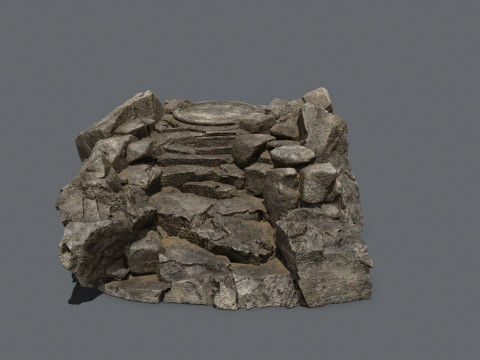 Old temple 3Dモデル