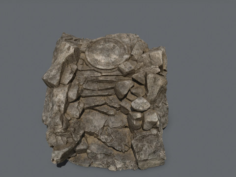 Old temple 3Dモデル