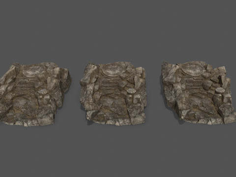 Old temple 3Dモデル