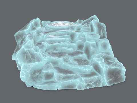 Ice temple Model 3D