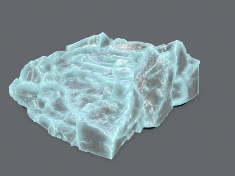Ice temple 3D-Modell